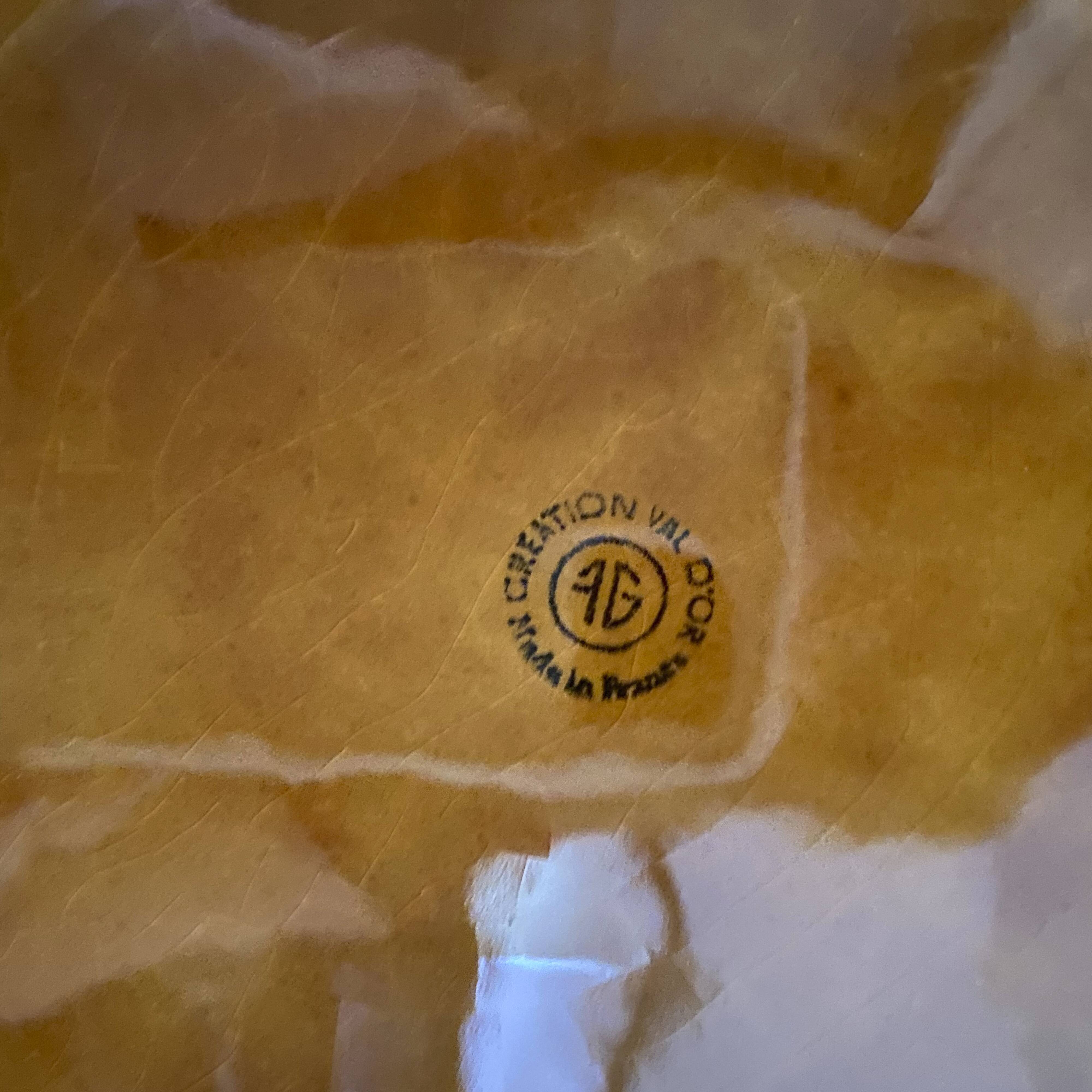 De Gien – Cheese plate “Straw Pattern”, France, 1950