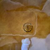 De Gien – Cheese plate “Straw Pattern”, France, 1950