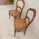 Set of 2 cane chairs