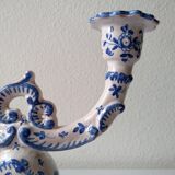 Ceramic chandelier hand-painted with signature