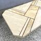 Low table in travertine and onyx 80'