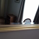 Beveled mirror with gold frame 60 x 80 cm