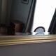 Beveled mirror with gold frame 60 x 80 cm