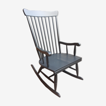 Rocking-chair gris