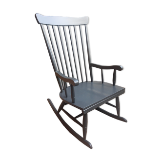 Grey rocking-chair