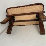 Vintage cowhide footrest