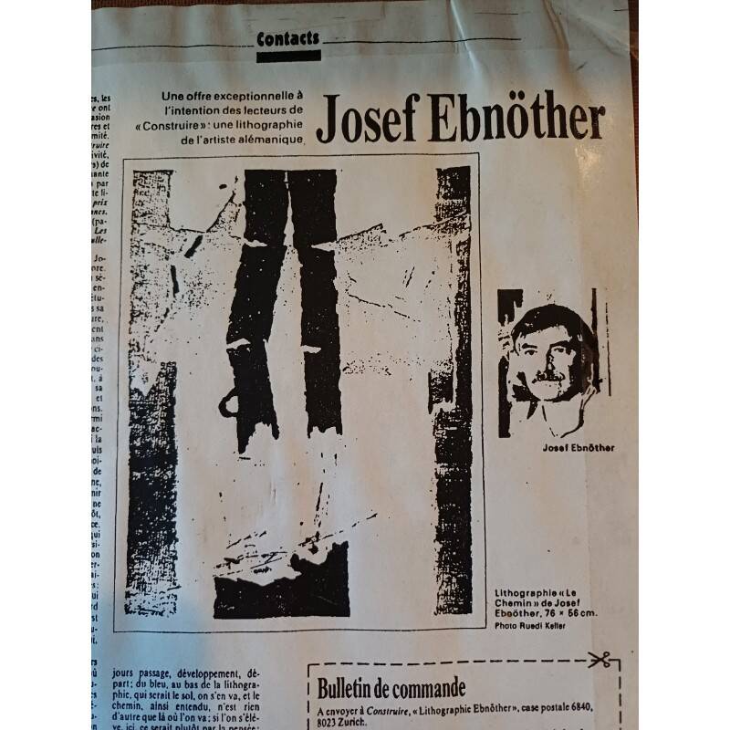 Lithograph by Josef Ebnother "The Path"
