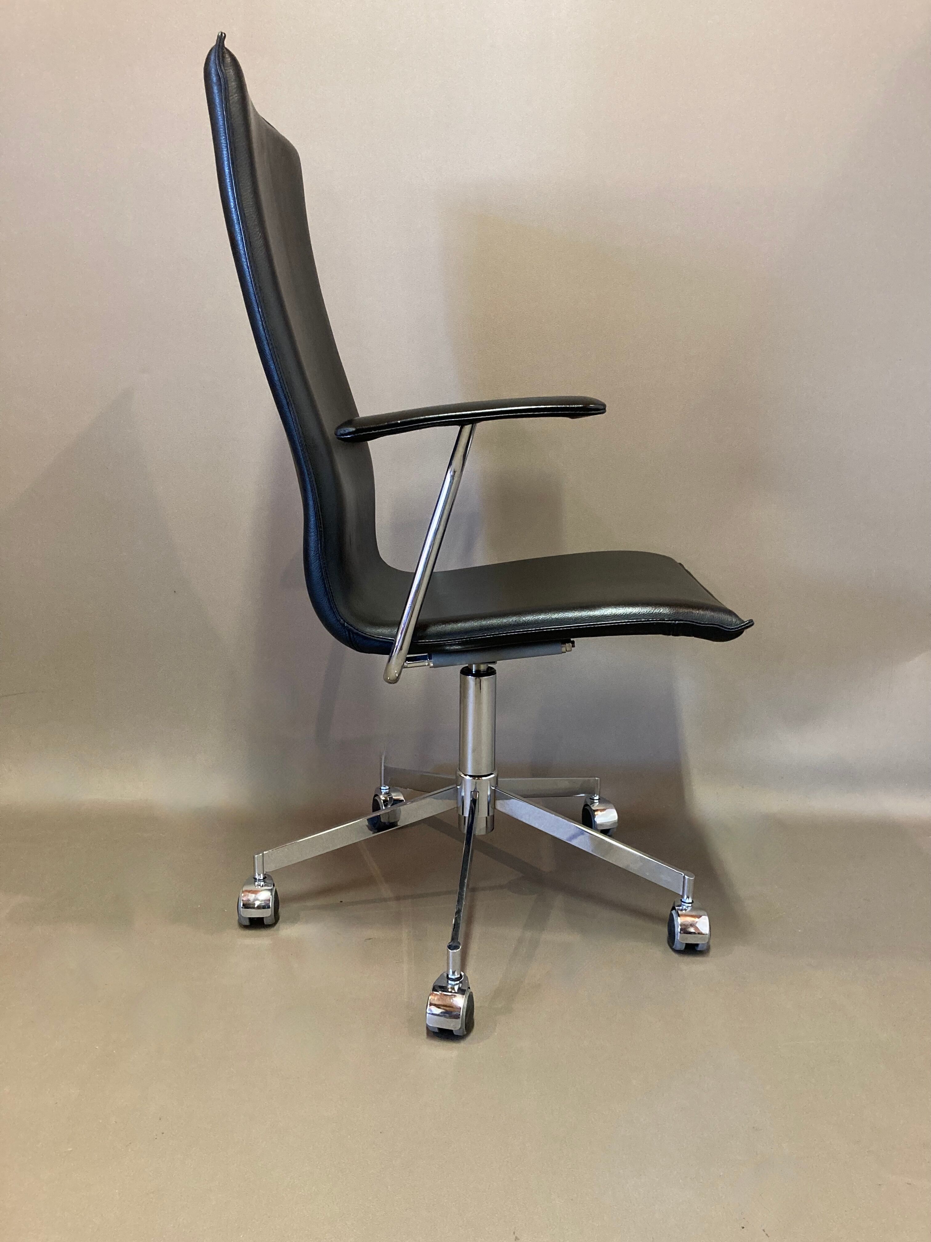 Leather office chair "bent krogh"