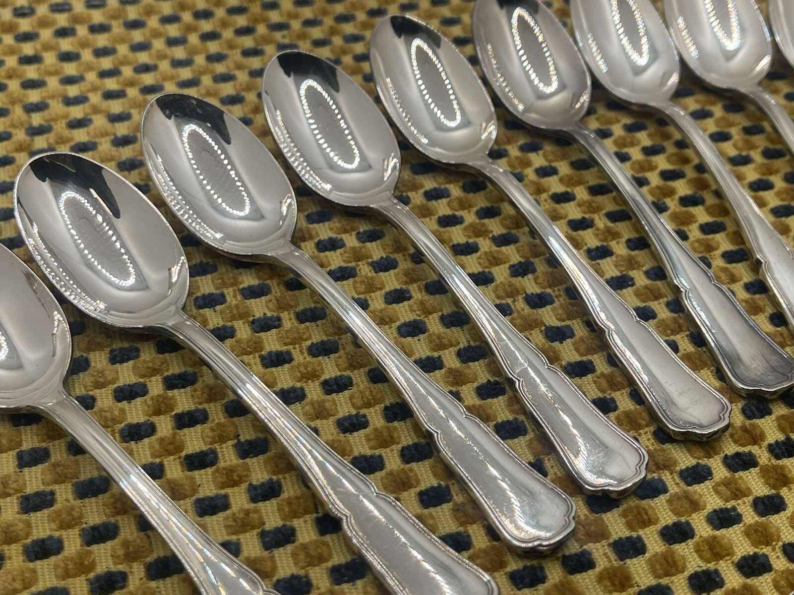 Set of 11 BOULENGER silver-plated metal teaspoons