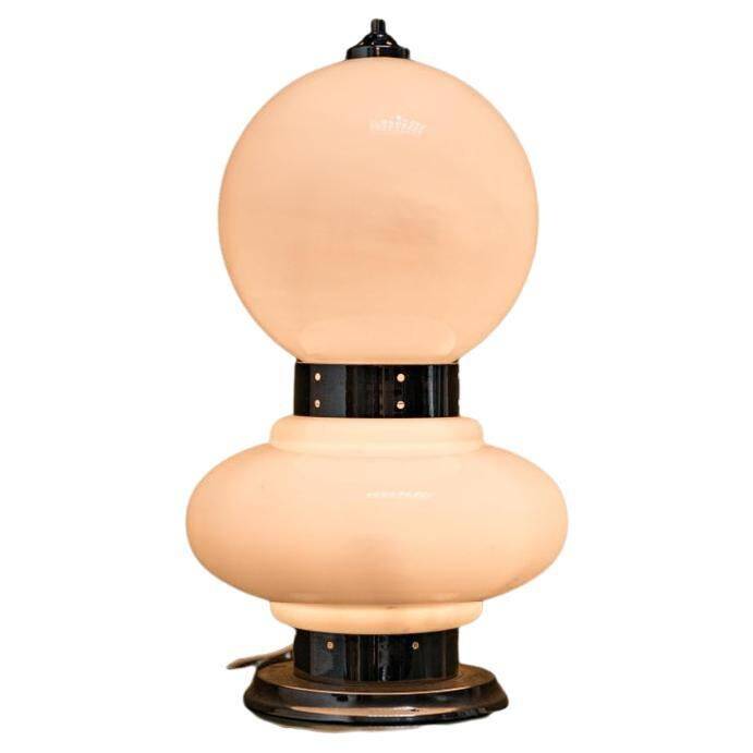 Lampe de table en verre de Murano sculptural Pop, Carlo Nason pour Mazzega, opaline