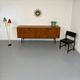 Vintage teak enfilade attributed to Gérard Guermonprez, 1960s design.