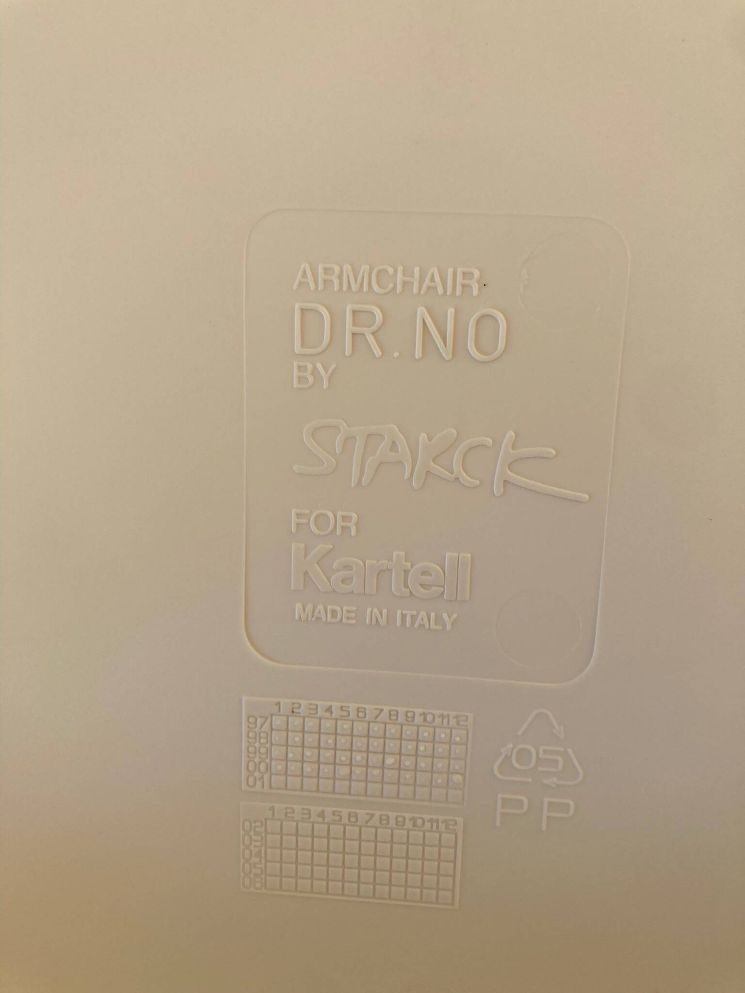 DR NO P.STARCK ARMCHAIRS BY KARTELL