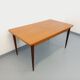 Table à manger rectangulaire style scandinave vintage des années 50 60 teck