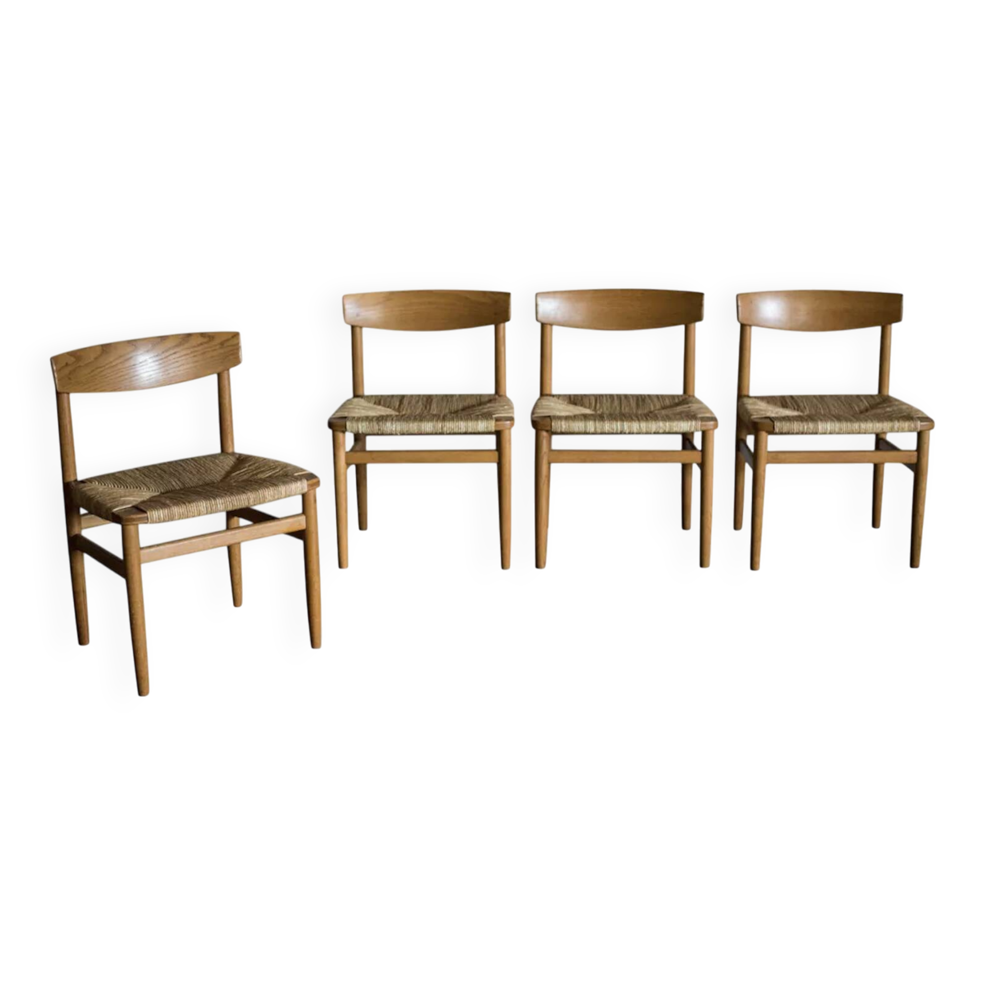 Set of 4 Borge Mogensen chairs