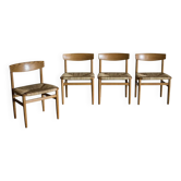 Set of 4 Borge Mogensen chairs