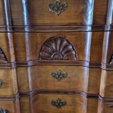 Double drop-leaf commode - Chippendale, Mahogany - Cherry wood
