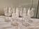 6 Verres à Vin blanc Baccarat - Pointes de Diamant, Vers 1880