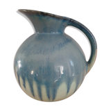 Glazed ceramic pitcher