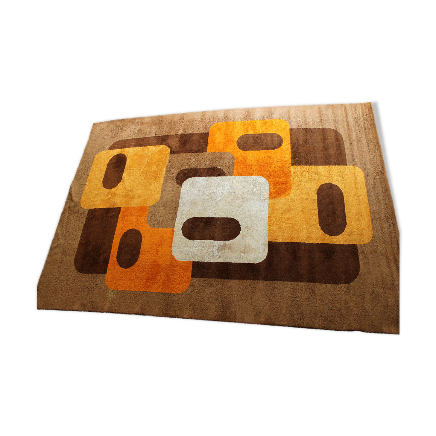 Carpet 1970 geometric shapes