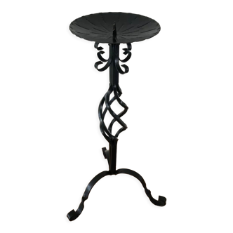 Vintage wrought iron candle holder