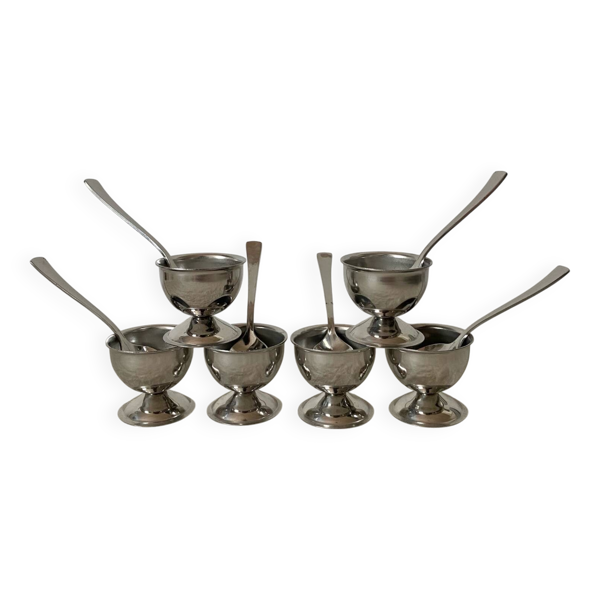 Set de coquetiers en inox  par Guy Degrenne