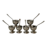 Set of stainless steel egg cups by Guy Degrenne