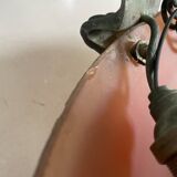 Art Deco pendant light in marbled glass