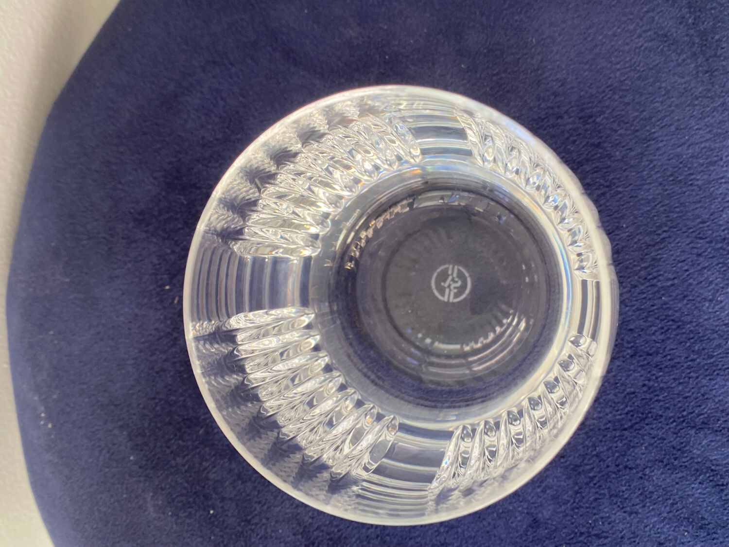 Saint Louis Crystal Glass Goblet Signed