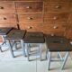 Tabourets de peintre en bois
