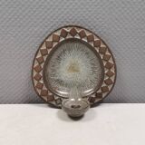 Wall-mounted candlestick in grayish colors, Danish and from the 1970s-80s.