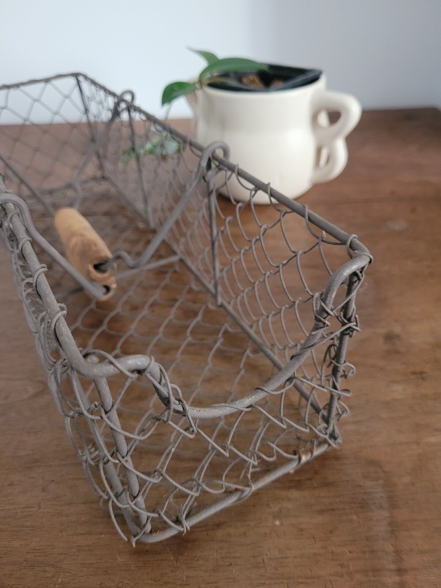 Wire mesh basket