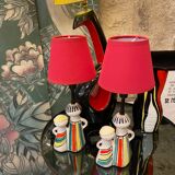 Paire de lampes en céramique