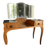 Mid-century hairdresser - triptych mirror