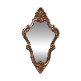 Rococo mirror, wall mirror, vintage mirror, repoussé copper mirror