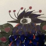 Mid-Century Danish wall plate with Crazy Bird design by Beth Breyen for Royal Copenhagen.