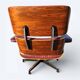 Burgundy Herman Miller Original Rosewood Eames Lounge Chair and Ottoman