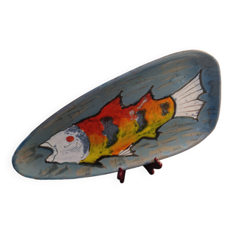 Stylized fish dish 1960