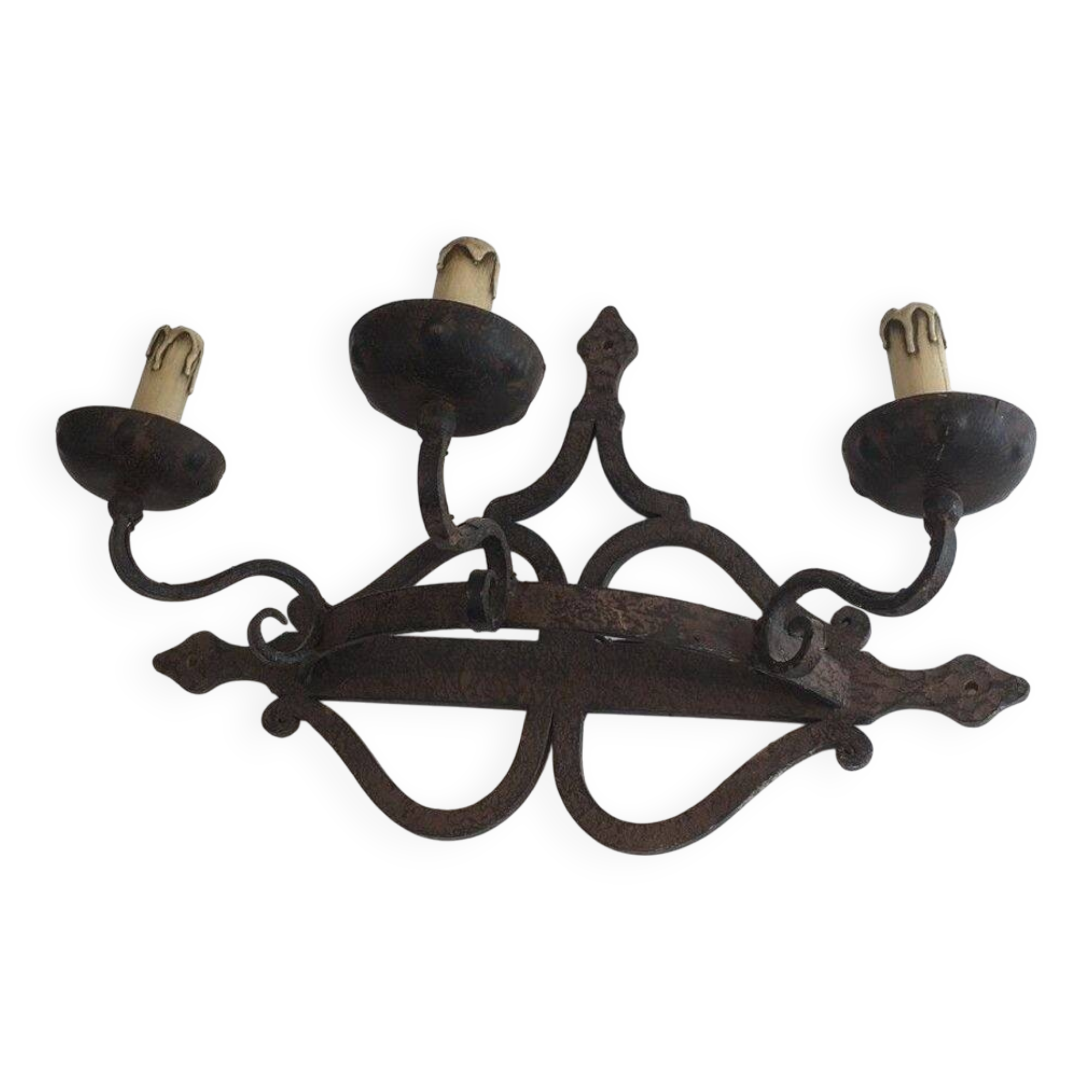 Large Wrought Iron Wall Light