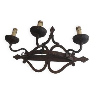Large Wrought Iron Wall Light