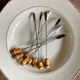 8 bamboo handle cocktail stirrers