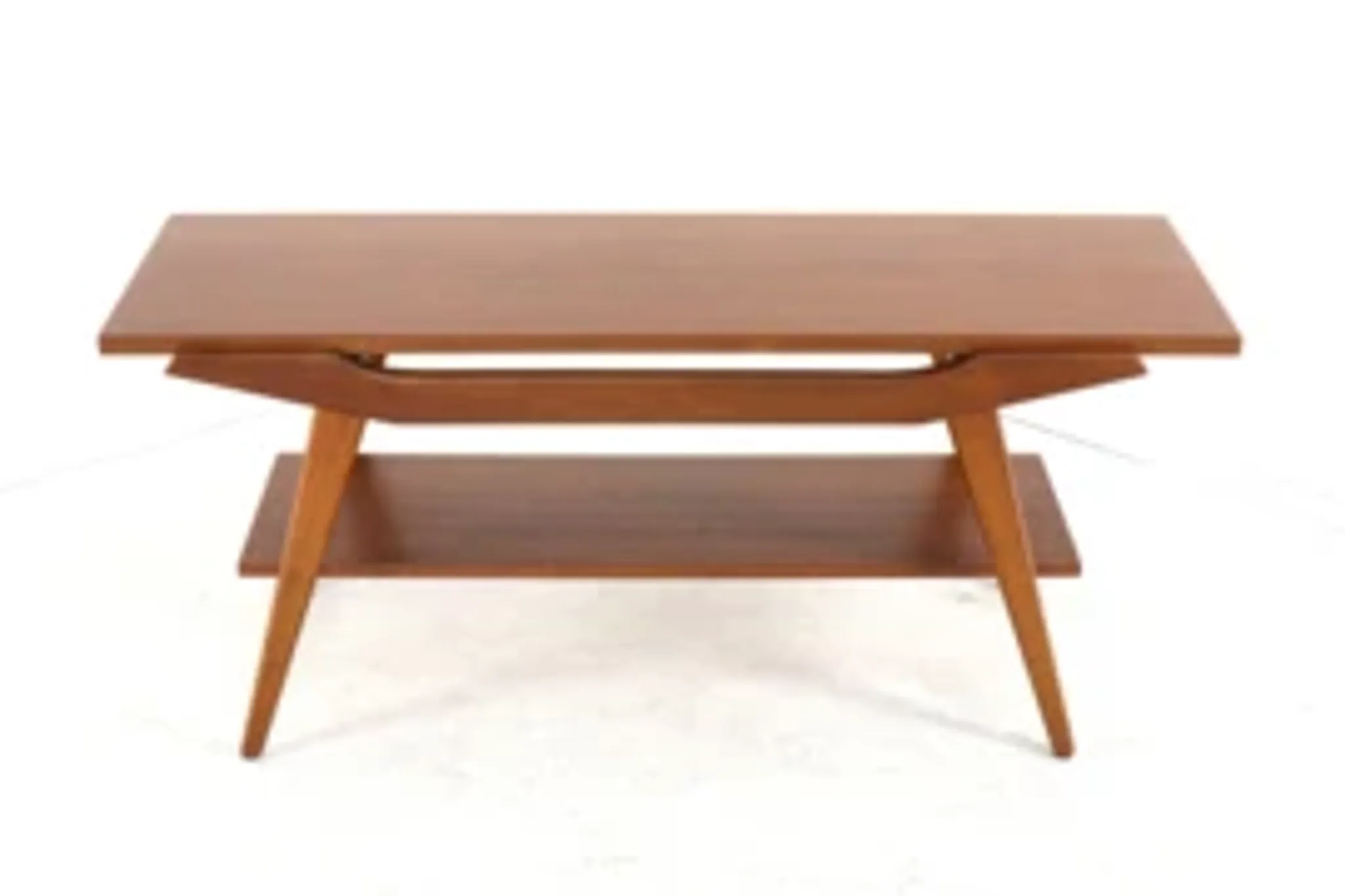 Table basse avec plateau réversible - teck mid-century moderne - design néerlandais