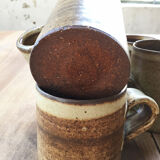 Lot 6 tasses grès