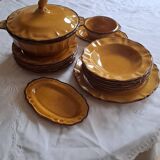 Ochre earthenware soup tureen/vegetable dish from Haute Provence
