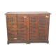 Meuble de métier administration 32 tiroirs bois vernis