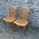 Louis XV style canned chairs molded