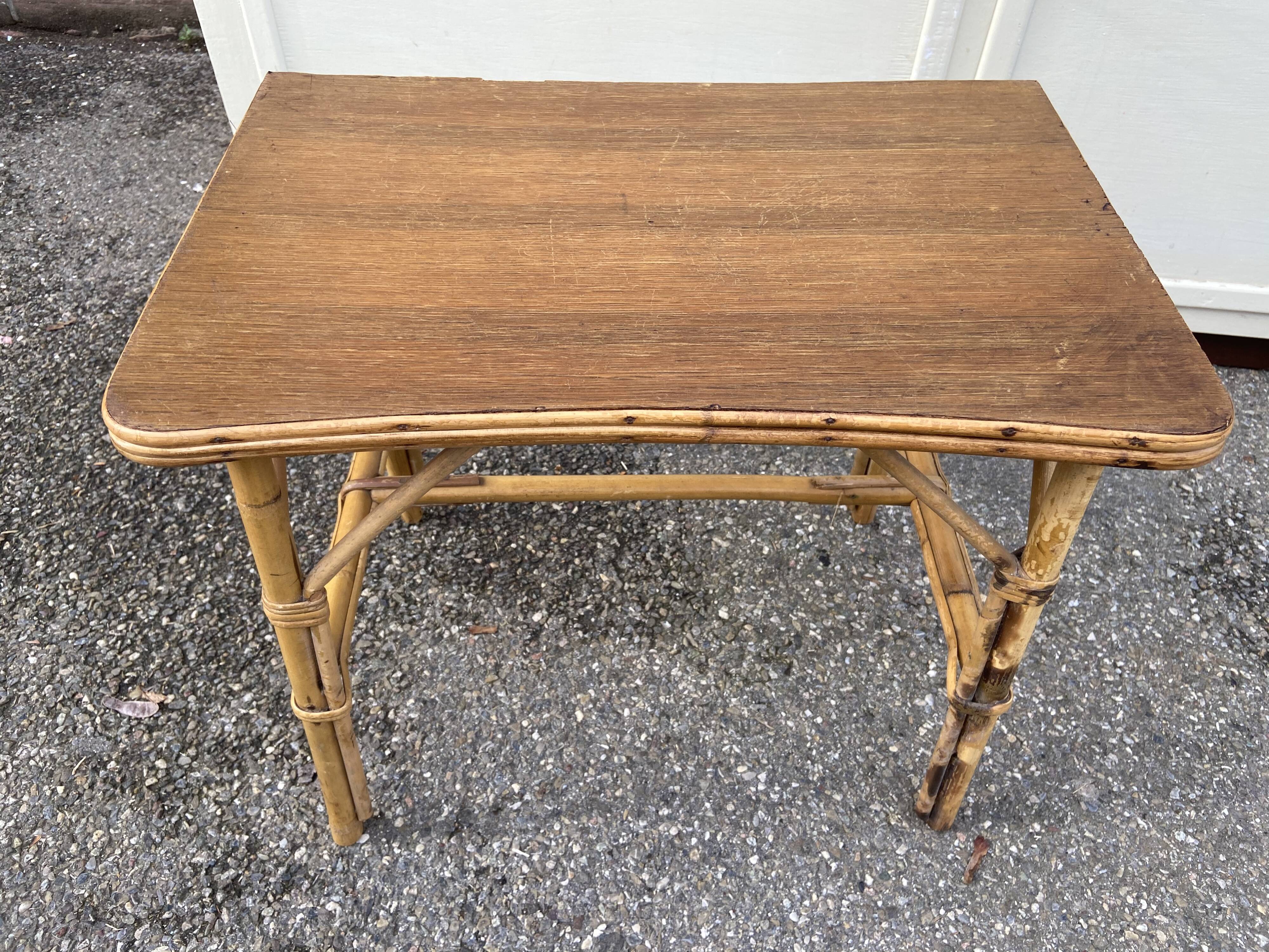 Bamboo vintage coffee table