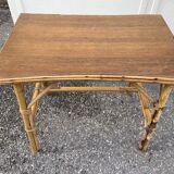 Table basse vintage bambou