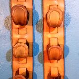 Leather wall hooks 1960s