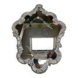 Large Venetian mirror Murano glass
