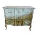 Commode bleu patinée